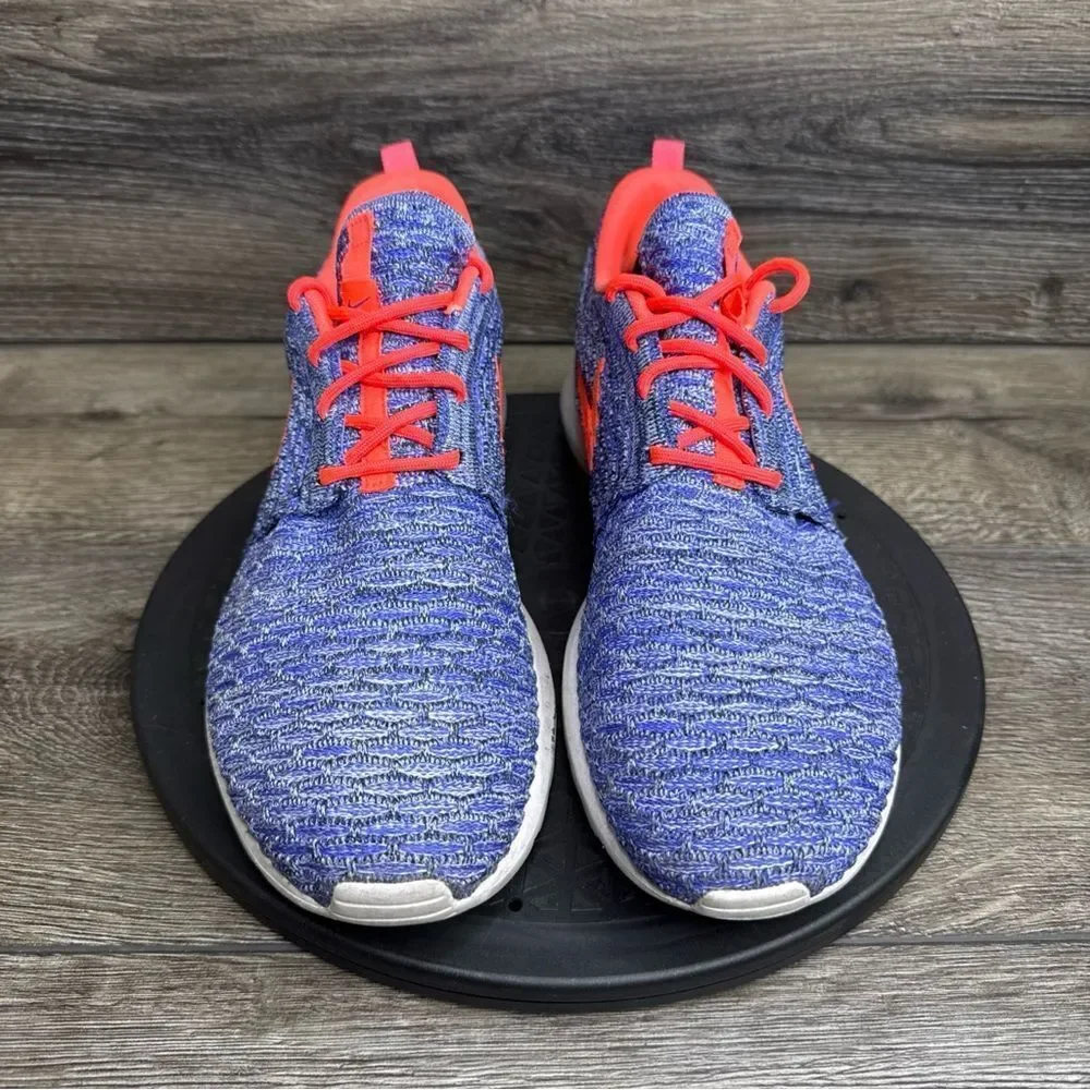 Nike Mens Blue Flyknit Rosherun 677243-500 Lace Up Low Top Shoes Size 9.5